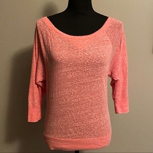 Sonoma Heathered Pink Sweater